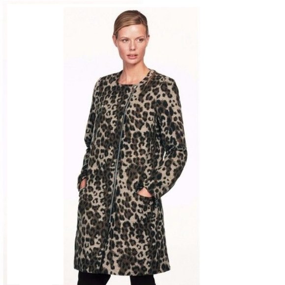 leopard print coat size 18